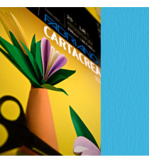 Cartoncino CartaCrea - 35 x 50 cm - 220 gr - cielo 120 - Fabriano - blister 10 fogli