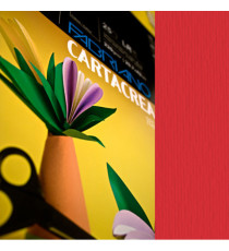 Cartoncino CartaCrea - 35 x 50 cm - 220 gr - ciliegia - Fabriano -  blister 10 fogli