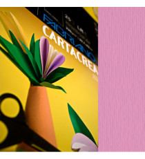 Cartoncino CartaCrea - 35 x 50 cm - 220 gr - fucsia - Fabriano - blister 10 fogli