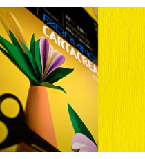 Cartoncino CartaCrea - 35 x 50 cm - 220 gr - giallo 107 - Fabriano - blister 10 fogli