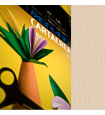 Cartoncino CartaCrea - 35 x 50 cm - 220 gr - panna - Fabriano - blister 10 fogli
