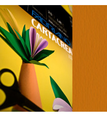 Cartoncino CartaCrea - 35 x 50 cm - 220 gr - terra bruciata - Fabriano -  blister 10 fogli