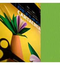 Cartoncino CartaCrea - 35 x 50 cm - 220 gr - verde 111 - Fabriano - blister 10 fogli