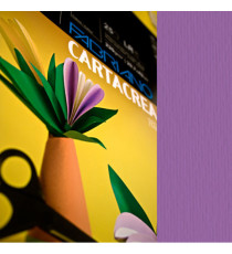 Cartoncino CartaCrea - 35 x 50 cm - 220 gr - viola - Fabriano - blister 10 fogli