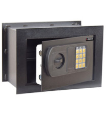 Cassaforte da muro -  serratura elettronica - 33 x 20 x 23 cm - 9 kg - nero - Iternet