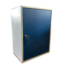 Cassetta portacellulare - 30 posti - 30 x 23 x 40 cm - grigio/blu - Metalplus