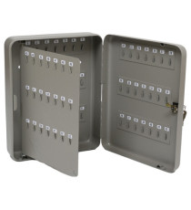 Cassetta portachiavi da muro - 37 x 28 x 7,5 cm - 128 posti - grigio antracite - Metalplus