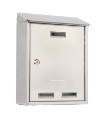 Cassetta postale Elios Steel - 27,5 x 35 x 12 cm - acciaio inox - Metalplus