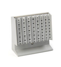 Distributore manuale di monete Eurocoin - 25 x 10,4 x 17 cm - grigio chiaro - Holenburg