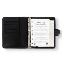Organiser Metropol Pocket - similpelle - nero - 14,6 x 11,5 x 3,5cm - Filofax