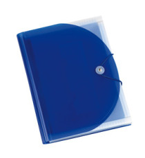 Portadocumenti a soffietto Plastidea -13 tasche - A4 - PP - blu - Iternet