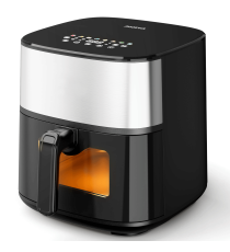 Friggitrice ad aria da 8 litri 2000W, touch screen, Doppio sistema di riscaldamento superiore e inferiore, con cestello Aigostar