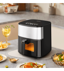 Friggitrice ad aria da 8 litri 2000W, touch screen, Doppio sistema di riscaldamento superiore e inferiore, con cestello Aigostar