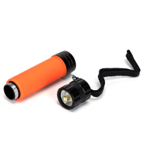 Torcia led arancione a batteria 0.50W 51 lumen 6500K luce fredda 25xH158mm IP20 Distanza massima: 91metri