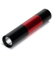 Torcia led rossa e nera a batteria 0.50W 47 lumen 6500K luce fredda 19.5xH94.5mm IP20 Distanza massima: 86metri