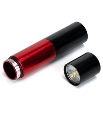 Torcia led rossa e nera a batteria 0.50W 47 lumen 6500K luce fredda 19.5xH94.5mm IP20 Distanza massima: 86metri