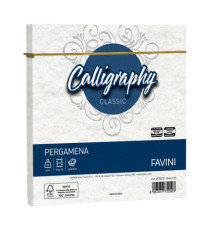 Busta Calligraphy Pergamena - 170 x 170 mm - 90 gr - bianco 01 - Favini - conf. 25 pezzi