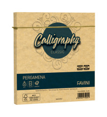 Busta Calligraphy Pergamena - 170 x 170 mm - 90 gr - oro 03 - Favini - conf. 25 pezzi