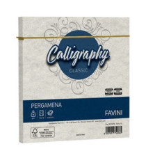 Busta Calligraphy Pergamena - 170 x 170 mm - 90 gr - perla 10 - Favini - conf. 25 pezzi