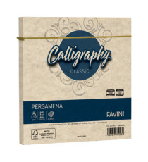 Busta Calligraphy Pergamena - 170 x 170 mm - 90 gr - sabbia 02 - Favini - conf. 25 pezzi