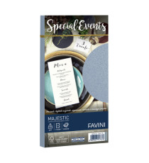Busta Special Events metal - 110 x 220 mm - 120 gr - argento - Favini - conf. 10 buste
