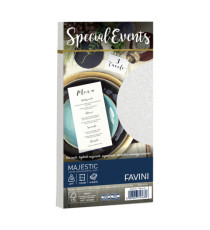 Busta Special Events metal - 110 x 220 mm - 120 gr - bianco - Favini - conf. 10 buste
