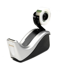 Dispenser C60 - per nastri 33 m - 4 rotoli Scotch Magic 810 inclusi - nero/argento - Scotch