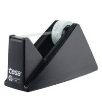 Dispenser da tavolo Eco & Crystal - per nastri da 33 m - rotolo 19 mm x 10 m incluso - Nero - Tesa