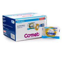 Nastro adesivo - confezionato singolarmente - 15 mm x 33 m - cellophane - trasparente - Comet