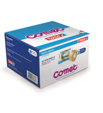 Nastro adesivo - confezionato singolarmente - 19 mm x 33 m - cellophane - trasparente - Comet