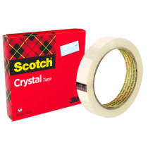 Nastro adesivo Crystal 600 - 19 mm x 66 m - acrilico - trasparente - Scotch