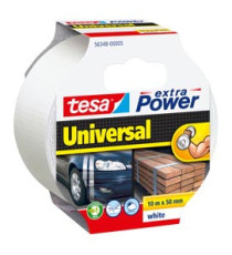 Nastro adesivo Extra Power Universal - 50 mm x 10 m - tela plastificata - bianco - Tesa