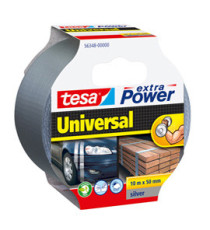Nastro adesivo Extra Power Universal - 50 mm x 10 m - tela plastificata - grigio - Tesa