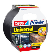Nastro adesivo Extra Power Universal - 50 mm x 10 m - tela plastificata - nero - Tesa