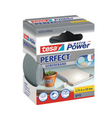 Nastro adesivo telato XP Perfect - 38 mm x 2,7 m - tela plastificata - grigio - Tesa