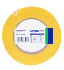 Nastro biadesivo - 19 mm x 50 m - PP - trasparente - Comet
