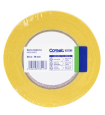 Nastro biadesivo - 19 mm x 50 m - PP - trasparente - Comet