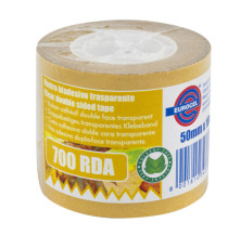 Nastro biadesivo 700RDA - confezionato singolarmente - 50 mm x 10 m - trasparente - Eurocel