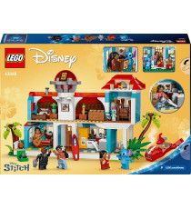 Lego Disney Princess - Casa sulla spiaggia di Lilo e Stitch - Lego 43268 con 6 Stanze, Osservatorio, Astronave Anni 9+ 834pz