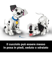 Lego Disney - Cucciolo de La carica dei cento e uno - Lego 43269 si trasforma in 6 cani diversi, testa rotanti Anni 18+ 1722pz