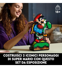 Lego Super Mario - Super Mario World™: Mario e Yoshi - Lego 71438 Pixelati con Funzioni Mobili Anni 18+ 1215pz