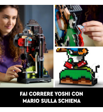 Lego Super Mario - Super Mario World™: Mario e Yoshi - Lego 71438 Pixelati con Funzioni Mobili Anni 18+ 1215pz