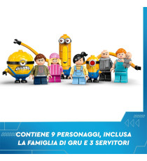 Lego Minions Cattivissimo me 4 - I Minions e la villa della famiglia di Gru - Lego 75583 con casetta sull'albero Anni 8+ 868pz