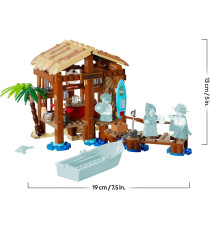 Lego One Piece - La capanna del Villaggio Foosha - Lego 75636 con Barca, Minifigure di Luffy, Shanks e Makino Anni 8+ 299pz