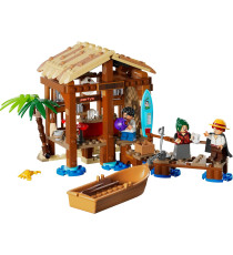 Lego One Piece - La capanna del Villaggio Foosha - Lego 75636 con Barca, Minifigure di Luffy, Shanks e Makino Anni 8+ 299pz