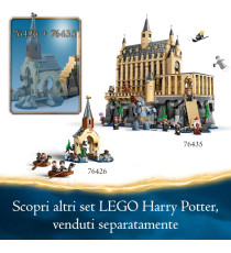 Lego Harry Potter - Castello di Hogwarts™: Sala Grande - Lego 76435 con 11 Minifigure tra cui Hermione 1732pz Anni 10+