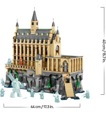 Lego Harry Potter - Castello di Hogwarts™: Sala Grande - Lego 76435 con 11 Minifigure tra cui Hermione 1732pz Anni 10+