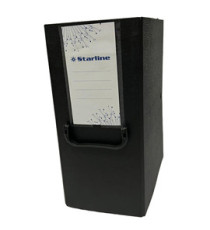 Scatola archivio con maniglia - dorso 20 cm - 25 x 35 cm - nero - Starline