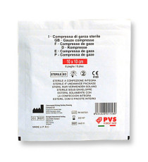 Busta di garza compressa sterile - 10 x 10 cm - PVS