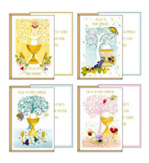 Biglietto auguri Comunione - 11,7 x 17 cm - 4 soggetti assortiti - Kartos